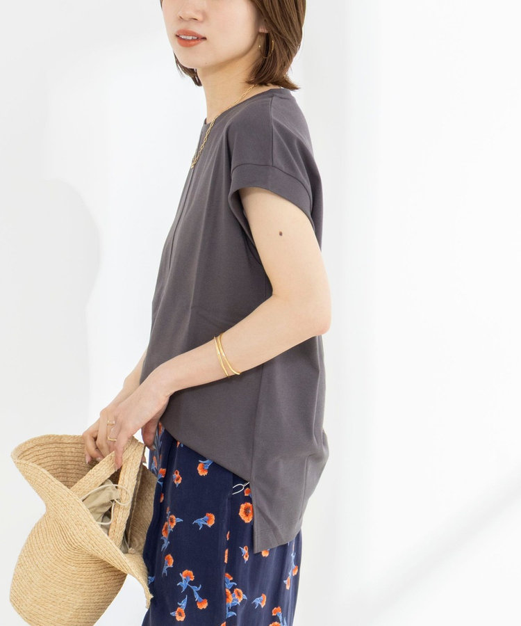 《ノーリーズオリジナル美容Tシャツ》シルクアミノ酸加工オーバーノースリーブ