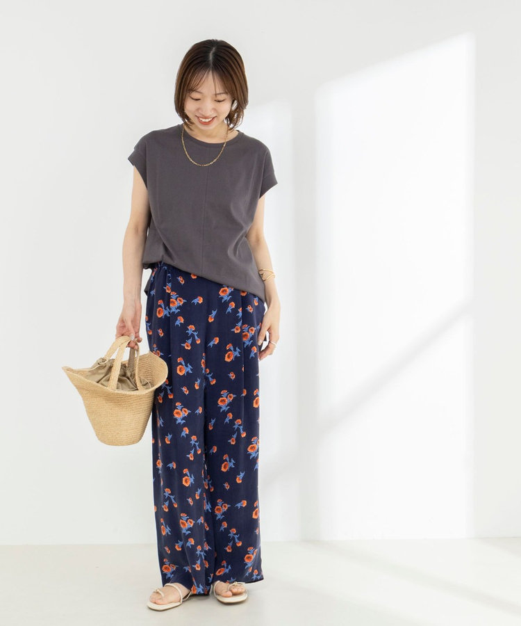 《ノーリーズオリジナル美容Tシャツ》シルクアミノ酸加工オーバーノースリーブ
