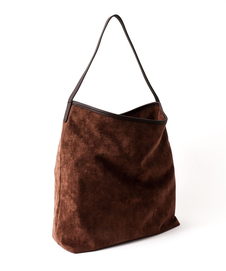 【Un coeur/アンクール】K906019 SUEDE DRAPE ONE SHOULDER