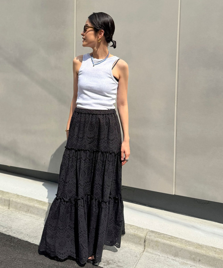 ［WEB限定 SPECIAL SALE！］【MAQWEL/マクウェル】ウォッシャブルCOTTON RIB タンクトップ