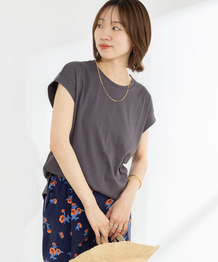 《ノーリーズオリジナル美容Tシャツ》シルクアミノ酸加工オーバーノースリーブ