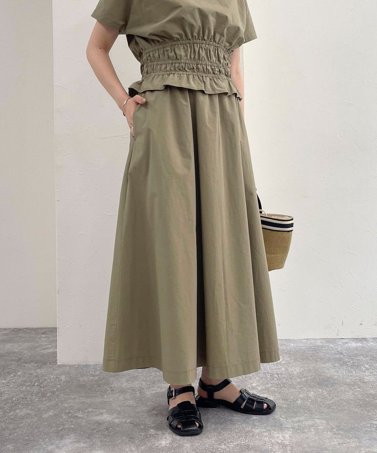 【Erdem】 Vesperフローラルジャージスカート 25SS】WOMEN ハイパワーストレッチジャージー スカート