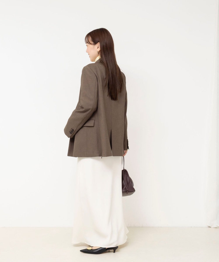 《セットアップ対応》ウォッシャブルドライシャークサイドスリットジャケット