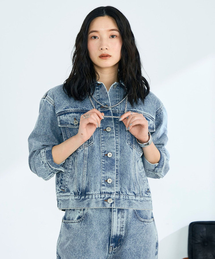 【WEB限定 GW SPECIAL PRICE】《セットアップ対応》コンパクトデニムジャケット