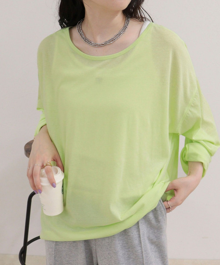 ヘンリー2WAYルーズロンTシャツ