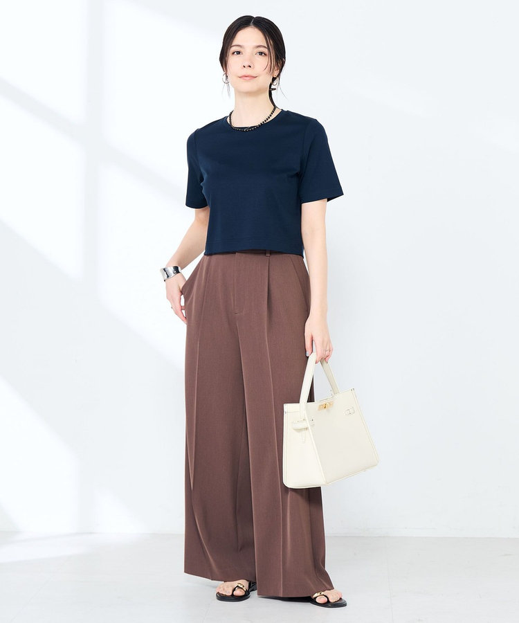 《手洗い可能》W&Wショート丈Tシャツ