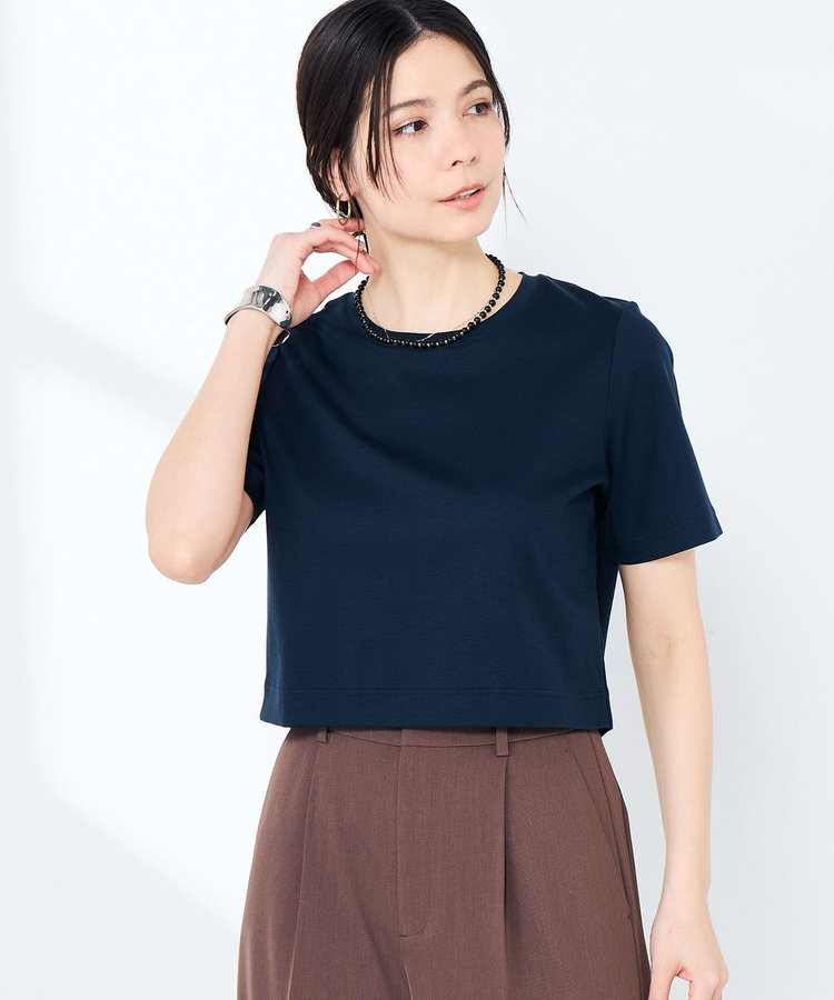 《手洗い可能》W&Wショート丈Tシャツ