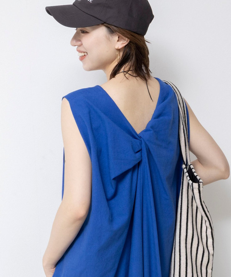 【WEB限定】ウォッシャブルバックツイストドレス