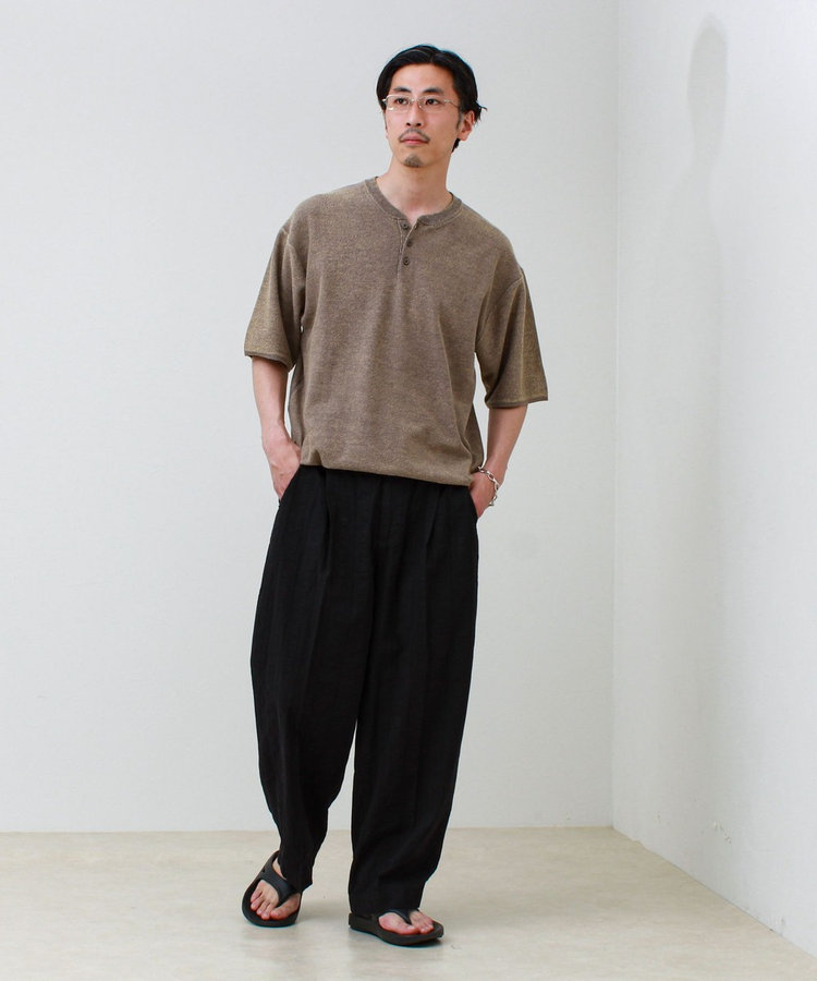 【主役になる1本】メランジワイドパンツ