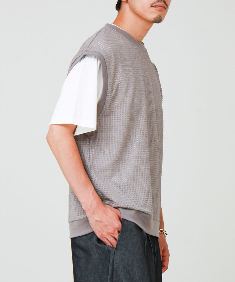 【2点セット】メッシュベスト アンサンブルTEE