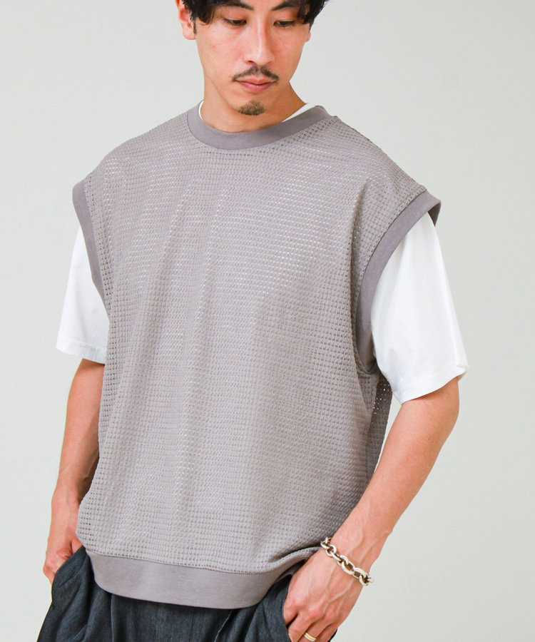 【2点セット】メッシュベスト アンサンブルTEE