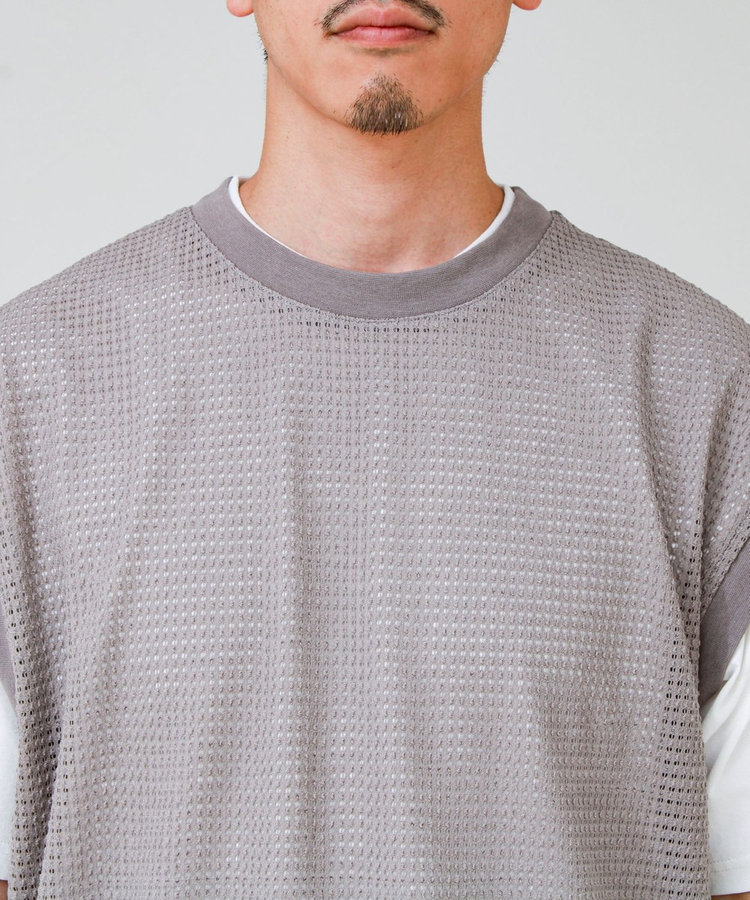 【2点セット】メッシュベスト アンサンブルTEE
