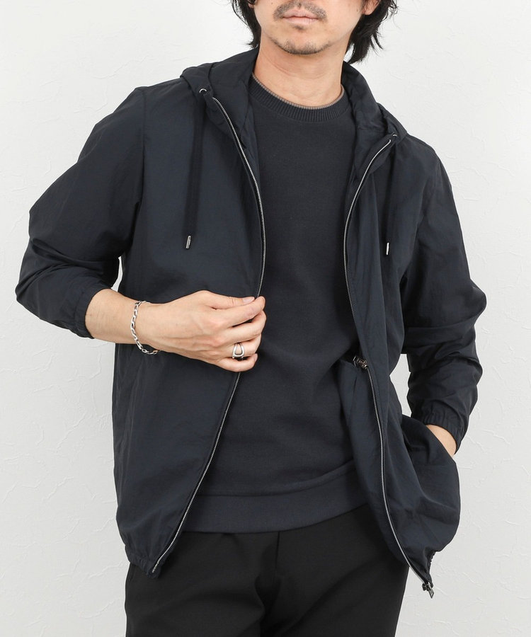 【HERNO】MICRO RIPSTOP NYLON HOODIE 26SS