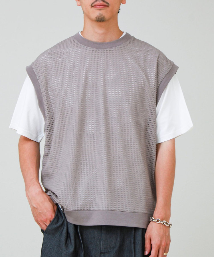 【2点セット】メッシュベスト アンサンブルTEE