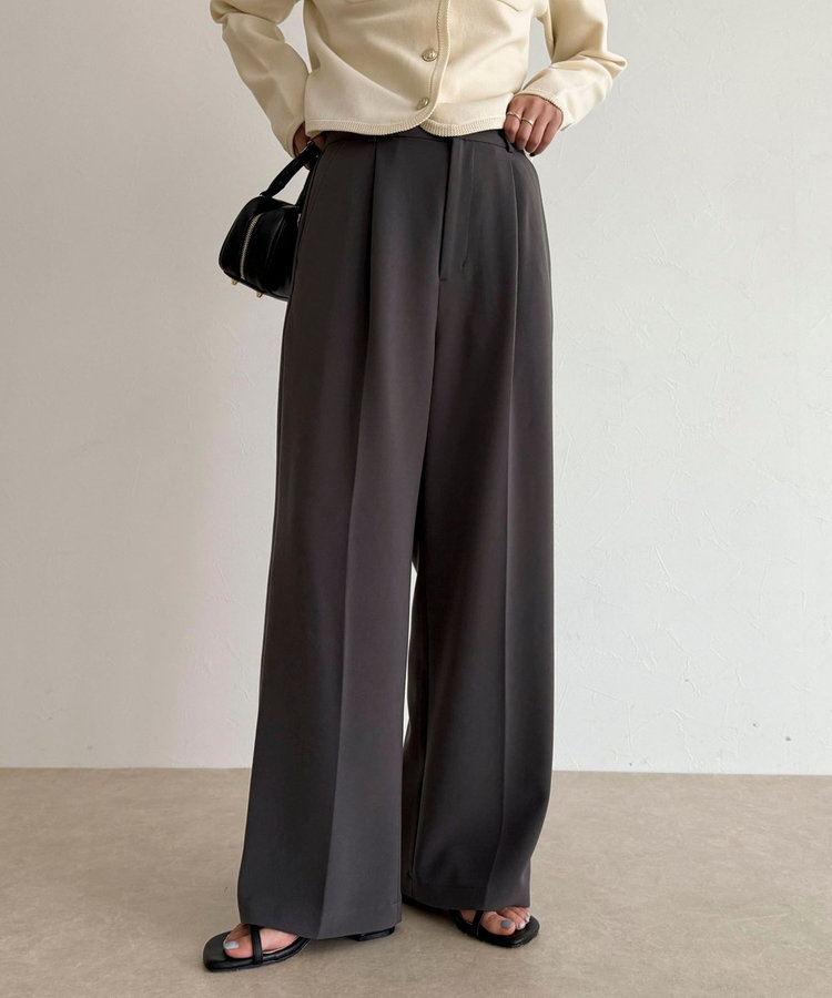 人気商品の新型/高身長サイズあり】とろみwarmタックスラックス（5