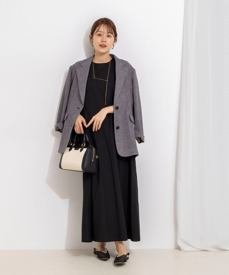 【WEB限定】ウォッシャブルバックツイストドレス