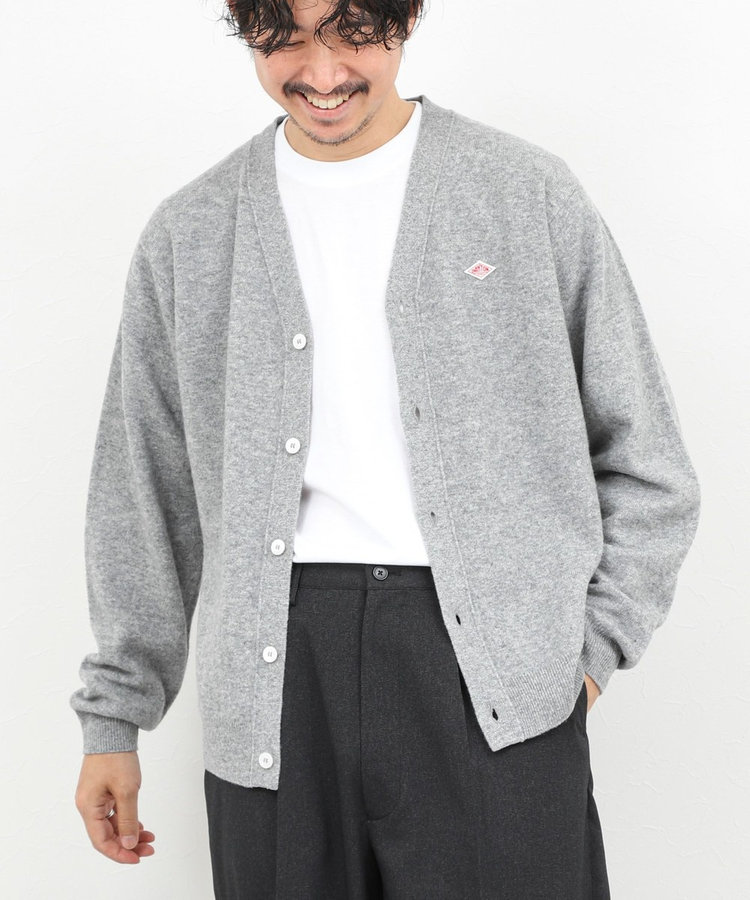 DANTON/ダントン】DT-D0030 LMW V NECK CARDIGAN 25AW（5-0619-6-52