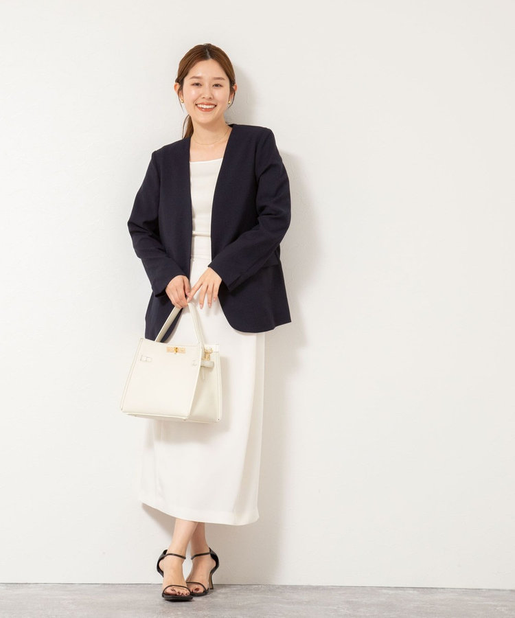 【美品】NOLLEYS ノーカラー　春 会員限定 BLACK FRIDAY対象］ウォッシャブルエコボイルノーカラー