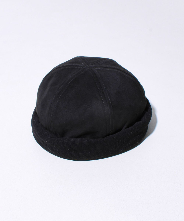 ［WEB限定 SPECIAL SALE！］【GLOSTER/グロスター】コンビネーションロールキャップ 異素材ミックス スエード×コーデュロイ