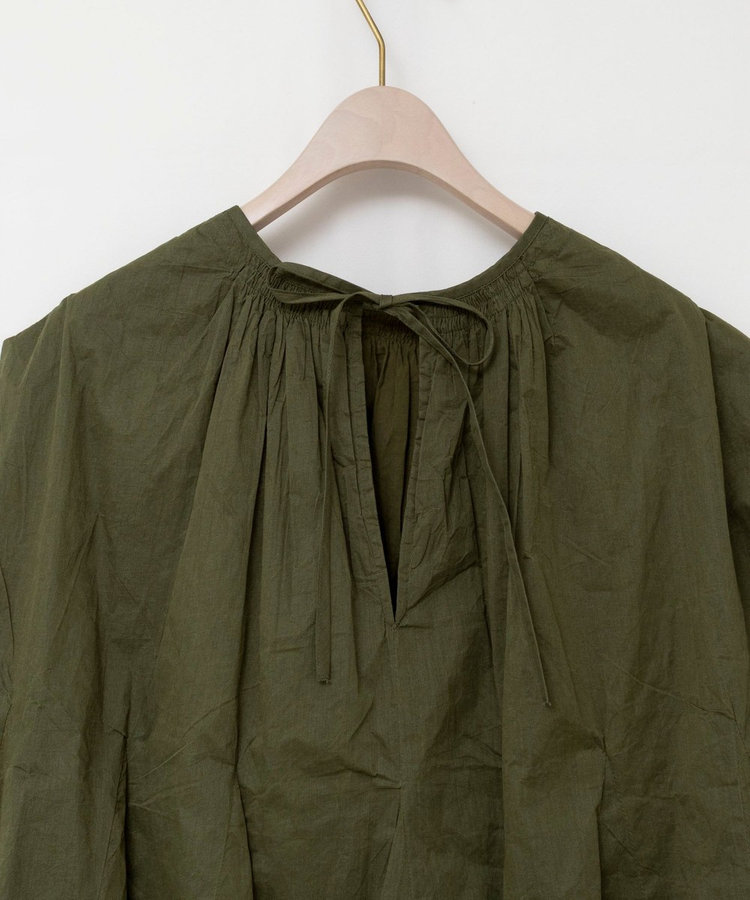 【MARILYN MOON/マリリーンムーン】sheer starched cottonブラウス