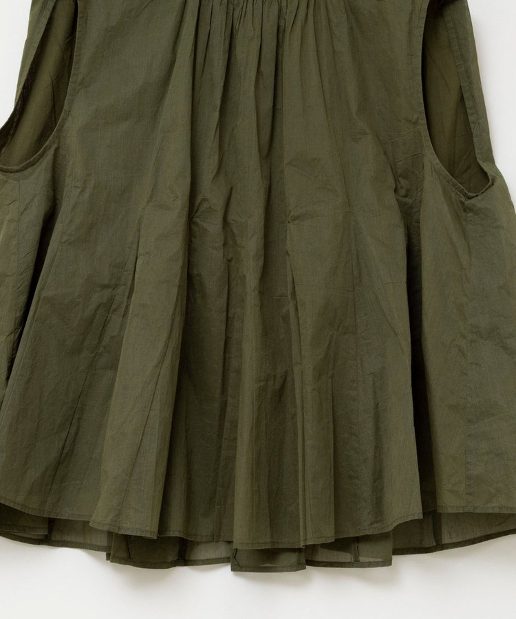 【MARILYN MOON/マリリーンムーン】sheer starched cottonブラウス