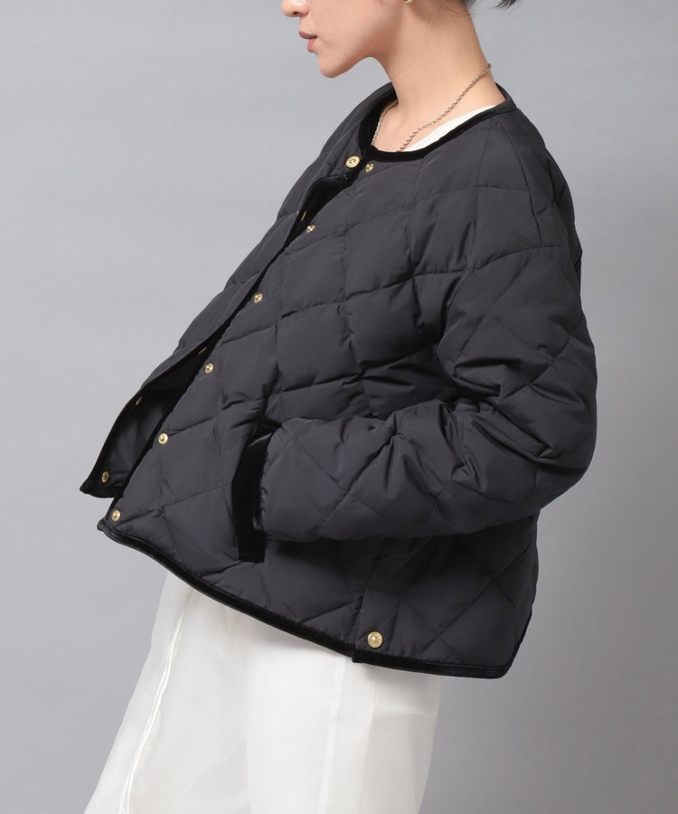 【TAION×LIMONTA】別注ベロアパイピングショートダウン