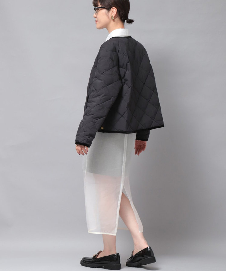 【TAION×LIMONTA】別注ベロアパイピングショートダウン