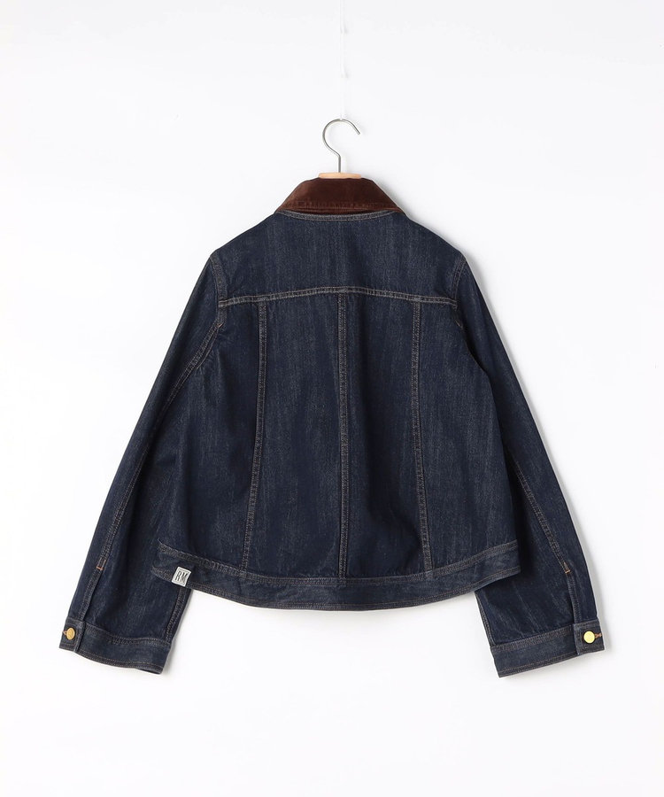 【RM denim】コーデュロイ襟2WAYフレアショート丈Gジャン
