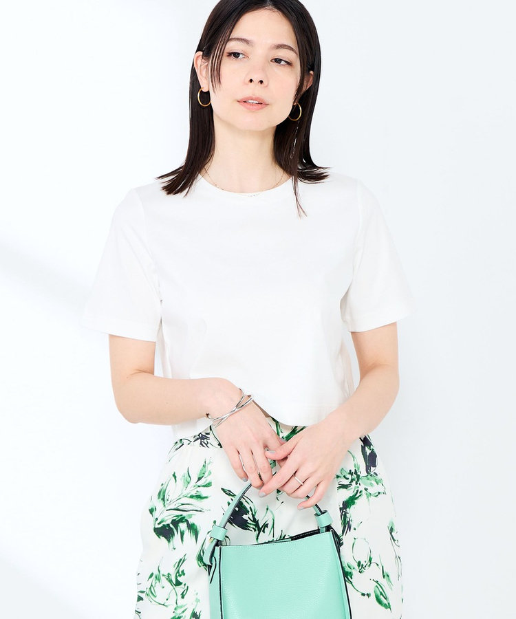 《手洗い可能》W&Wショート丈Tシャツ