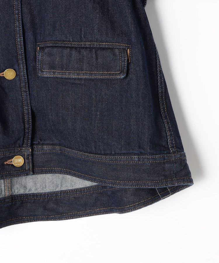 【RM denim】コーデュロイ襟2WAYフレアショート丈Gジャン