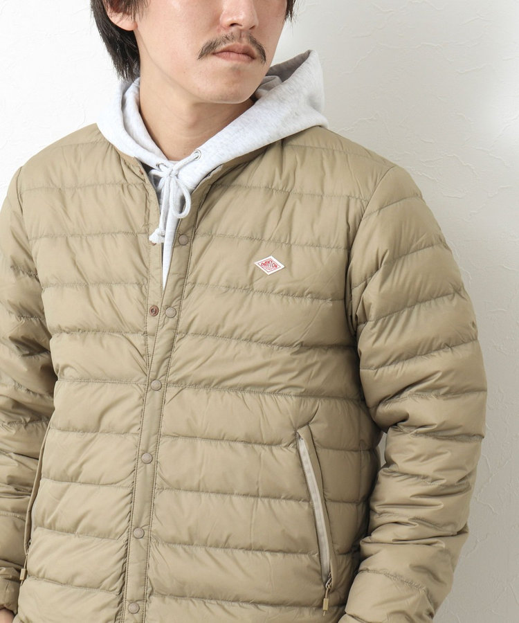 DANTON/ダントン】ナイロンタフタ クルーネックインナーダウンジャケット 24AW（4-0619-6-54-601）｜NOLLEY'S  goodman(ノーリーズ グッドマン）｜NOLLEY'S(ノーリーズ）｜men（MEN）｜NOLLEY'S MALL（ノーリーズ モール）