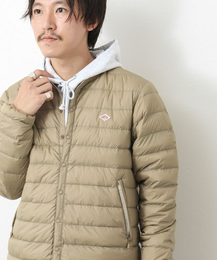 DANTON/ダントン】ナイロンタフタ クルーネックインナーダウン