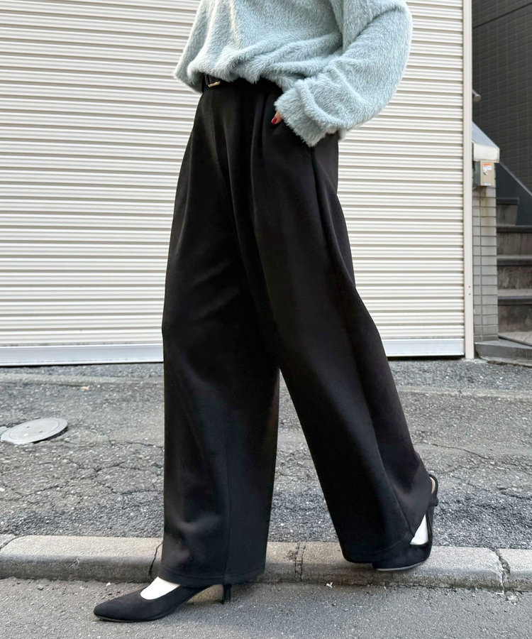 ［FREDY＆GLOSTER限定 TIME SALE！］フィブリルポンチタックパンツ