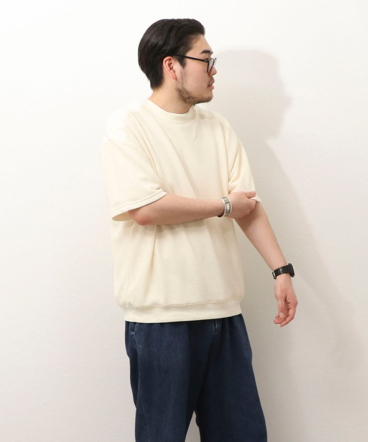 ニットソー半袖Tee