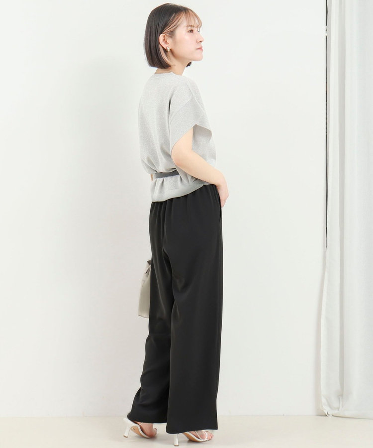 ダブルクロスサイドスリットパンツ
