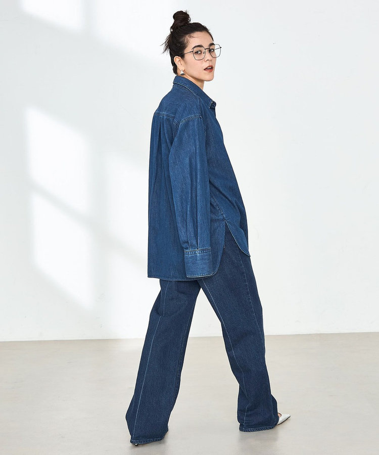 Rie Miller（リエミラー）の「袖ボリュームショート丈デニム