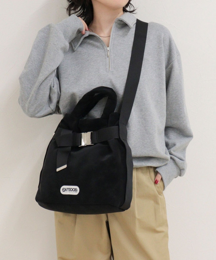 ［FREDY＆GLOSTER限定 TIME SALE！］【OUTDOOR PRODUCTS】ヌバック2wayベルトトートバッグS