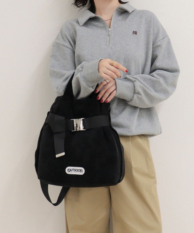 ［FREDY＆GLOSTER限定 TIME SALE！］【OUTDOOR PRODUCTS】ヌバック2wayベルトトートバッグS