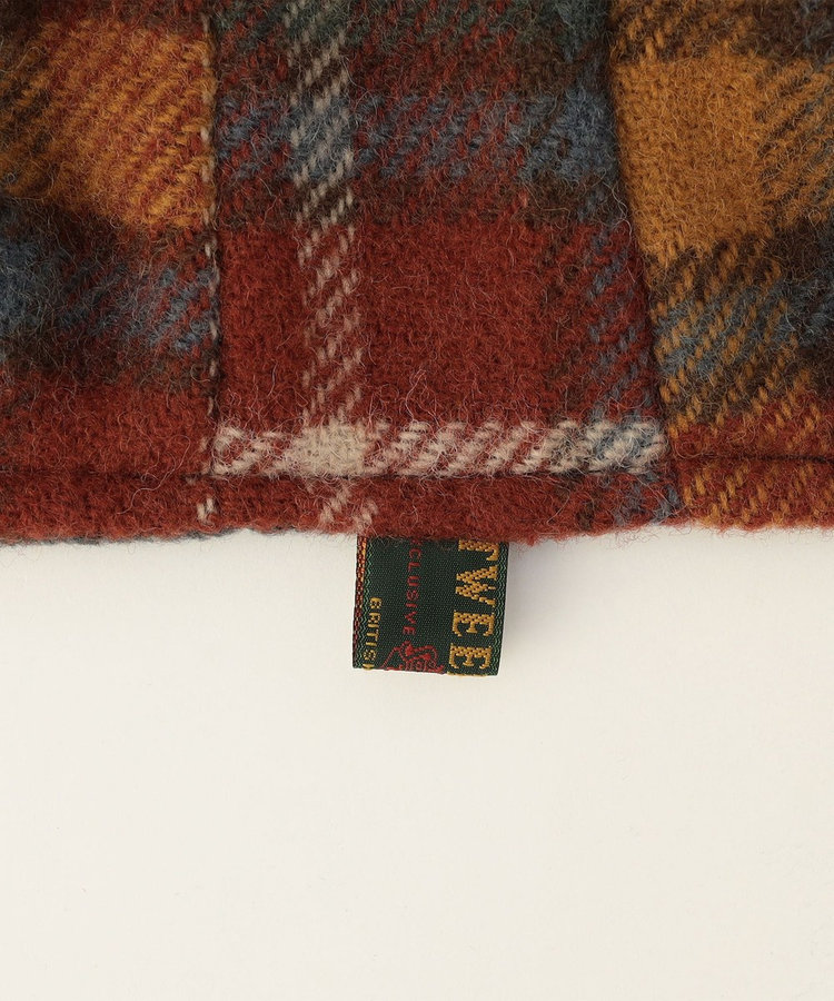 【TWEEDMILL】別注チェック柄フード付きマフラー