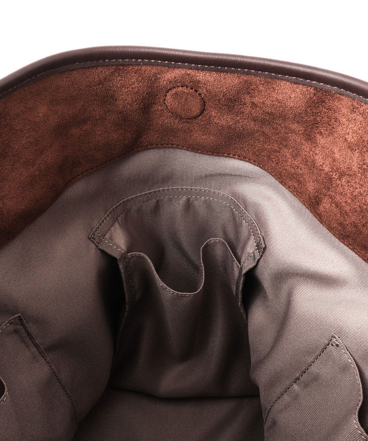 【Un coeur/アンクール】K906019 SUEDE DRAPE ONE SHOULDER