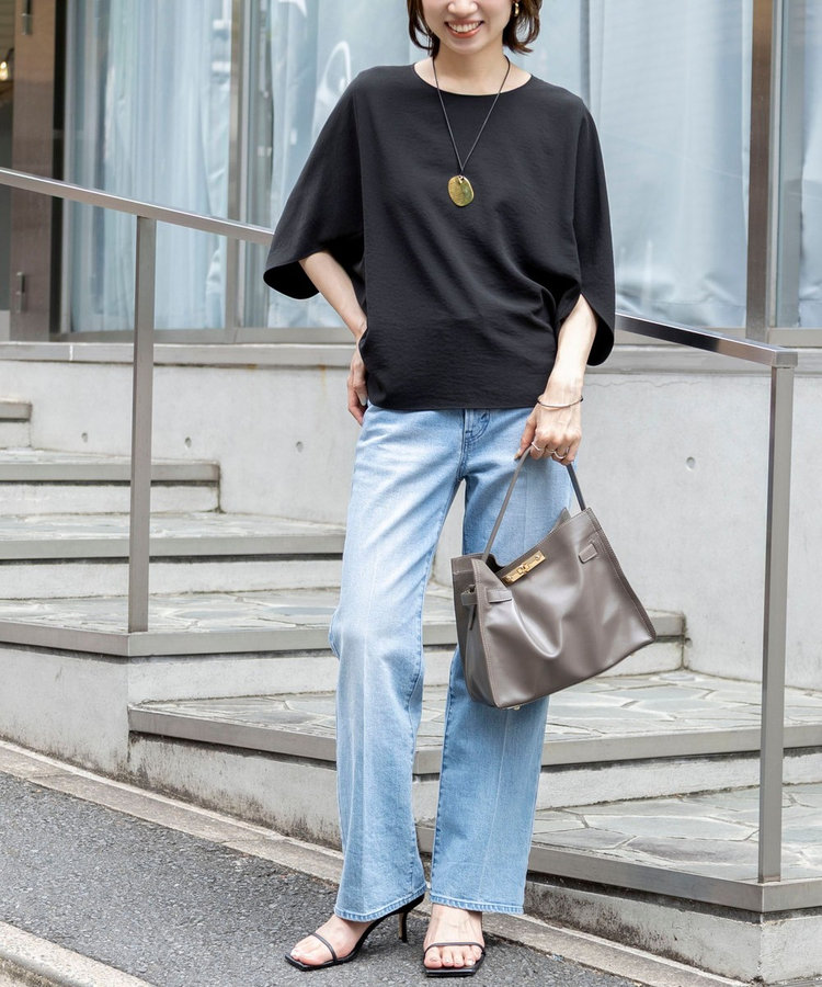 【WEB限定】ウォッシャブルジョーゼットコクーンブラウス