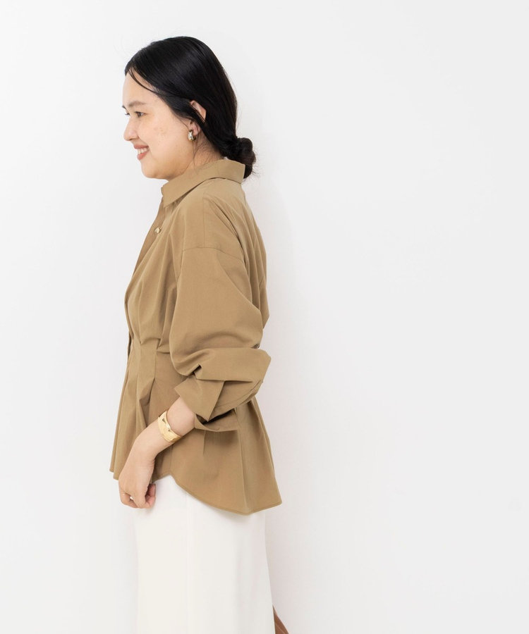 【一部WEB限定カラー】ウォッシャブルウエストタックストレッチシャツ