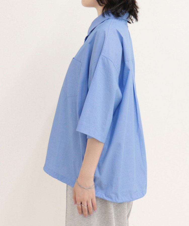 ［WEB限定 SPECIAL SALE！］【人気につき半袖Ver.で再登場】汗染み軽減加工COTTON半袖シャツブルゾン
