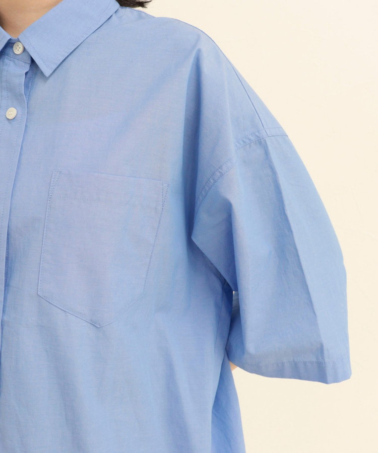 ［WEB限定 SPECIAL SALE！］【人気につき半袖Ver.で再登場】汗染み軽減加工COTTON半袖シャツブルゾン