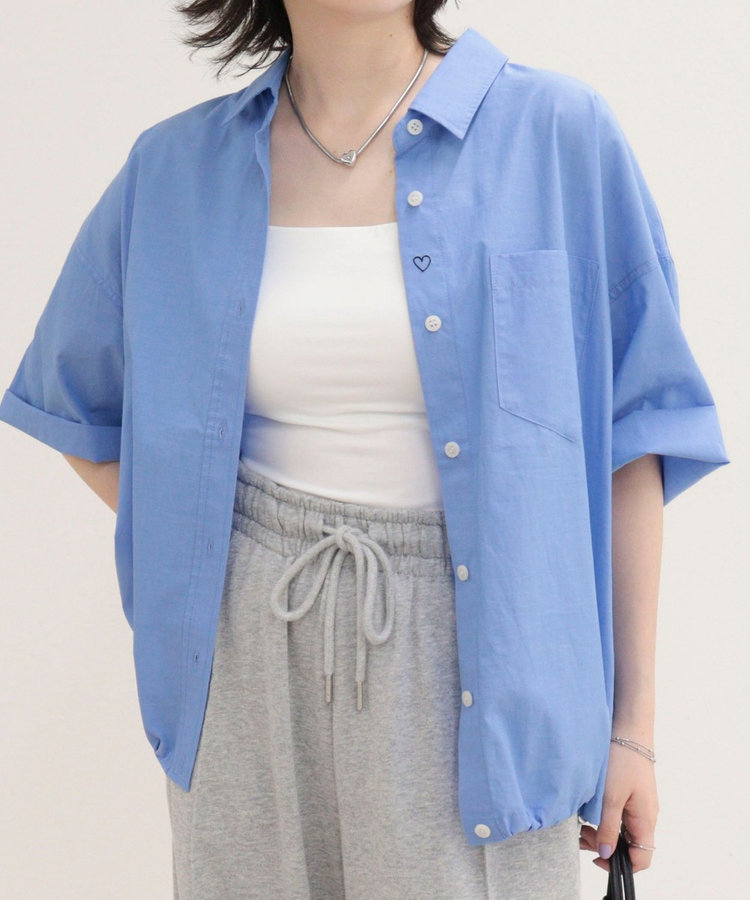 ［WEB限定 SPECIAL SALE！］【人気につき半袖Ver.で再登場】汗染み軽減加工COTTON半袖シャツブルゾン