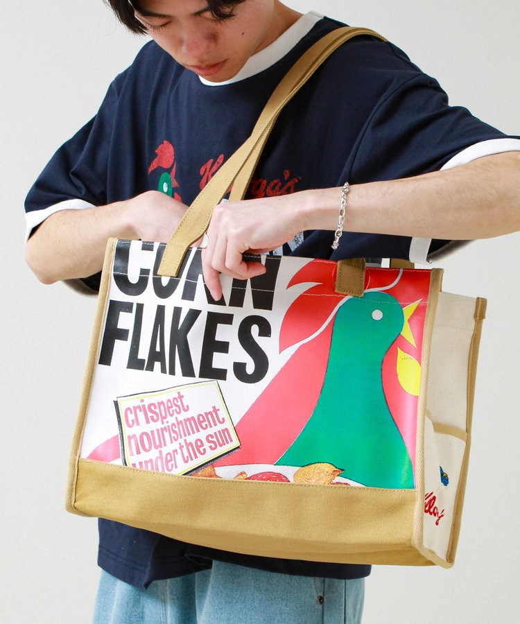 FTL VINTAGE Kelloggs Package print canvas bag
