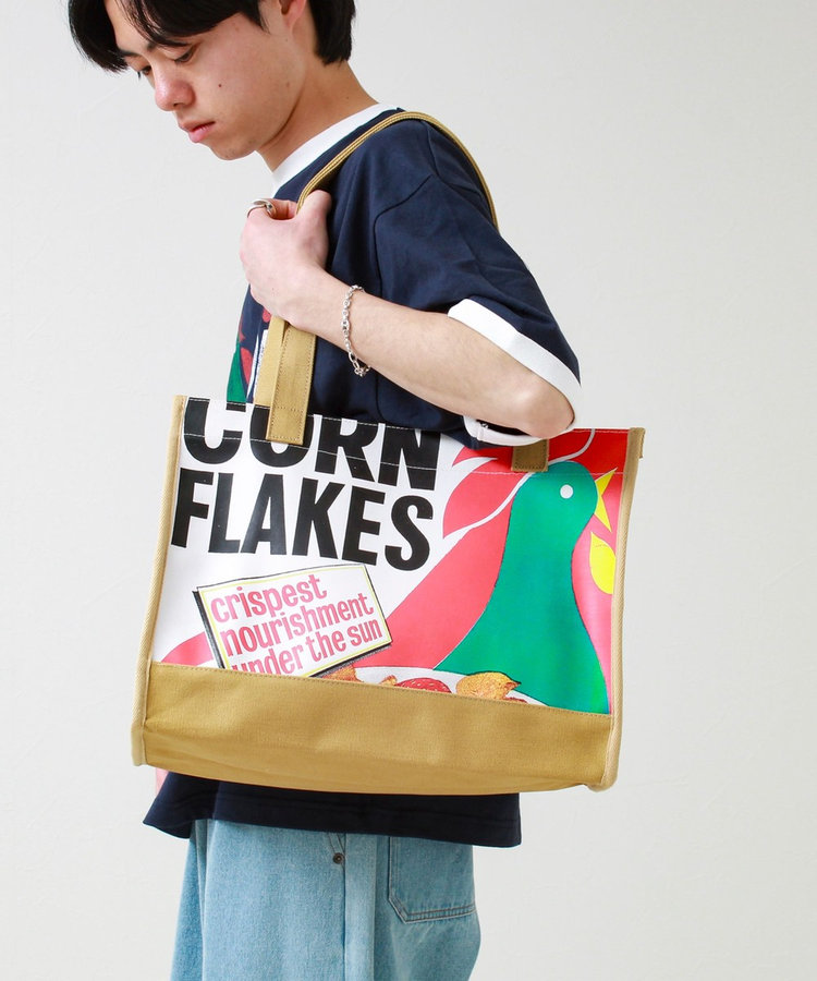 FTL VINTAGE Kelloggs Package print canvas bag