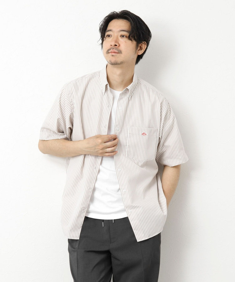 DANTON/ダントン】DOT BUTTON B.D. SHIRT SS 25SS（5-0619-2-51