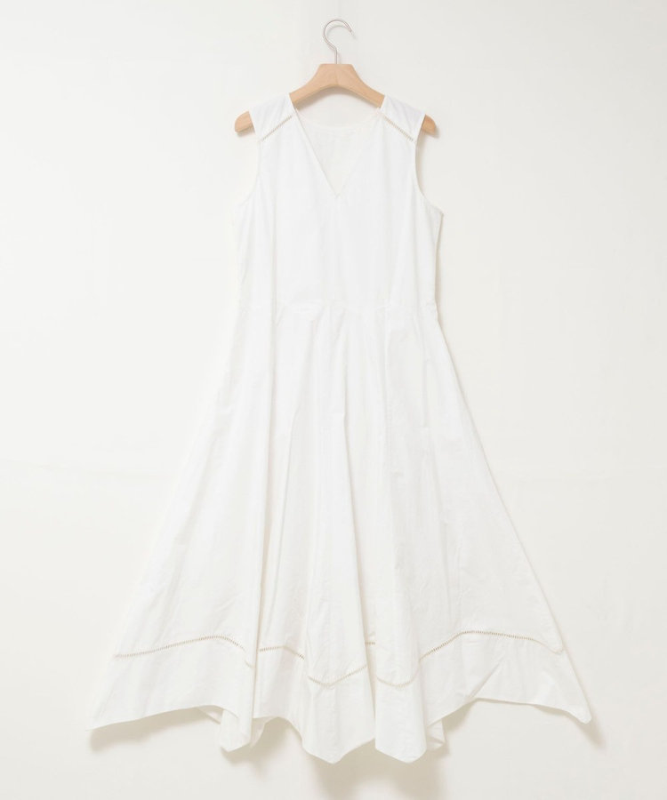 【MARILYN MOON/マリリーンムーン】ledder lace handkerchief skirt dress