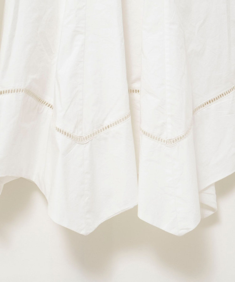 【MARILYN MOON/マリリーンムーン】ledder lace handkerchief skirt dress